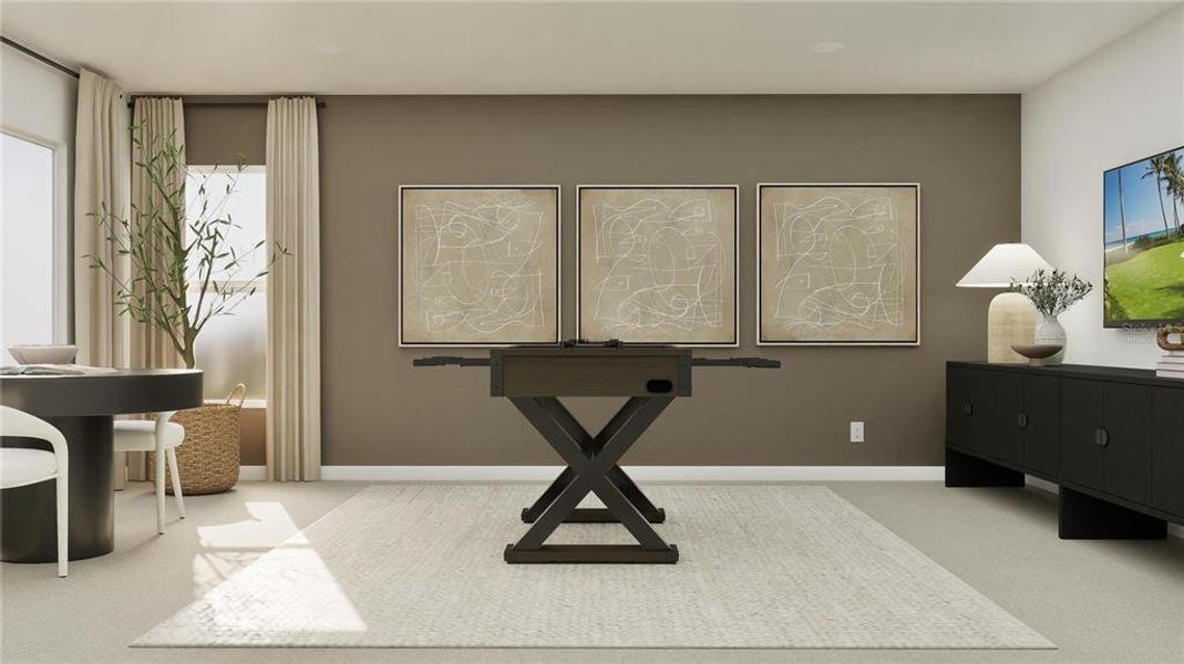 Furnished interior view inside a new home in Groves at Grenelefe: Classic Collection, Haines City (Image 13).