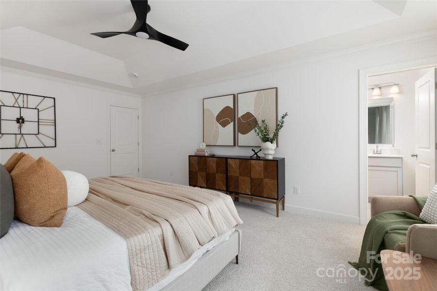 Furnished interior view inside a new home in , Charlotte (Image 22).