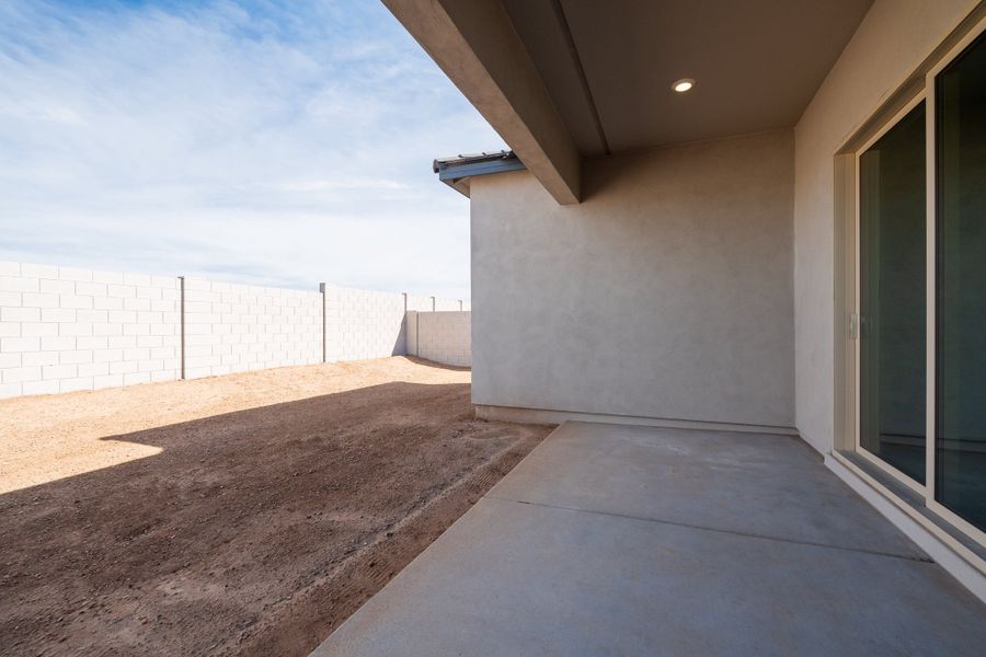 Exterior details and patio area of a home in Soleo, San Tan Valley (Image 3). Exterior details and patio area of a home in Soleo, San Tan Valley (Image 3).
