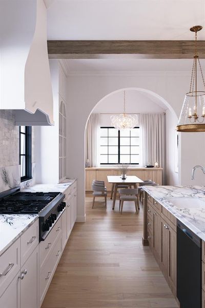 Furnished interior view inside a new home in , Dallas (Image 8).