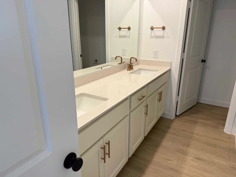 Primary Bathroom Construction Progress featuring the Serene Collection
