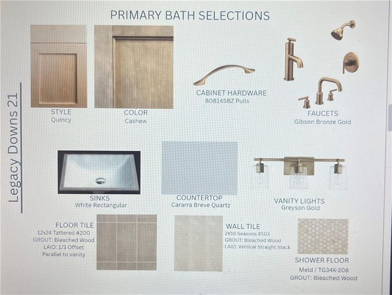 Sample of building materials used in homes in Legacy Downs, Canton (Image 25).