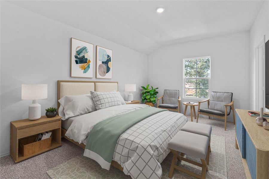 Furnished interior view inside a new home in Valverde, Bastrop (Image 12).