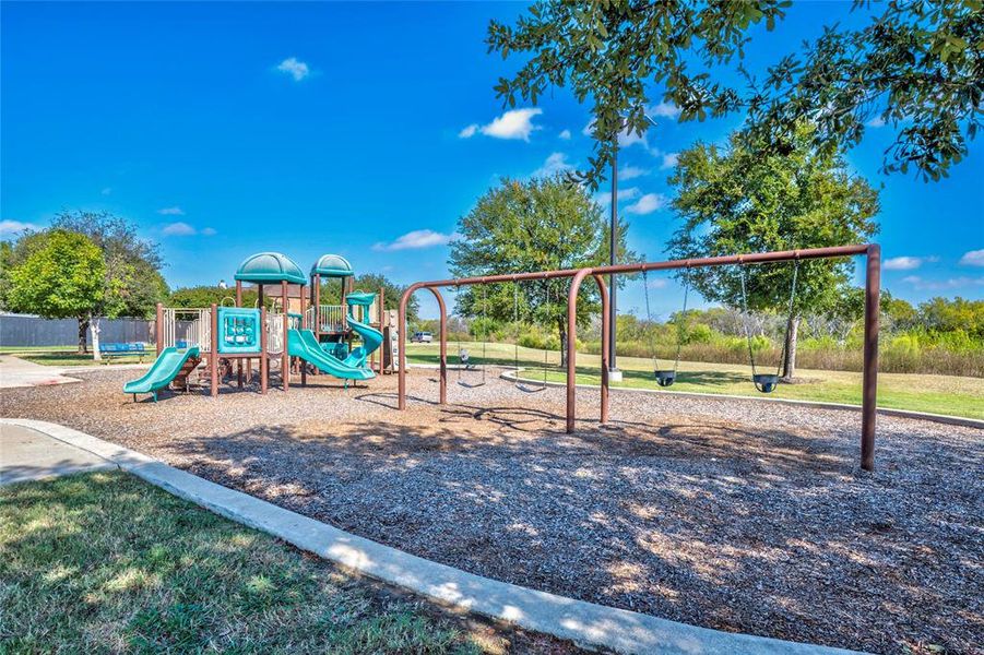 View of community playground and park area View of community playground and park area