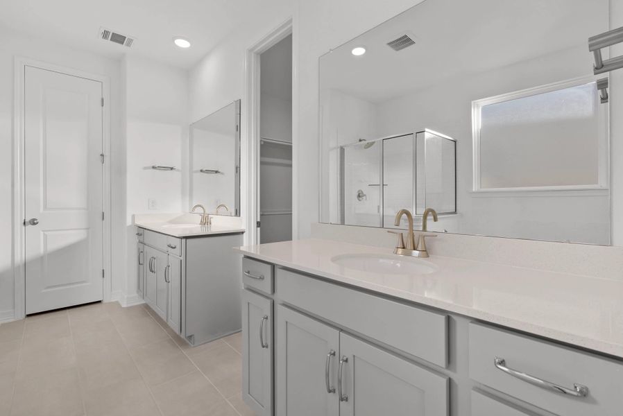 Furnished interior view inside a new home in Westland Ranch, League City (Image 8).