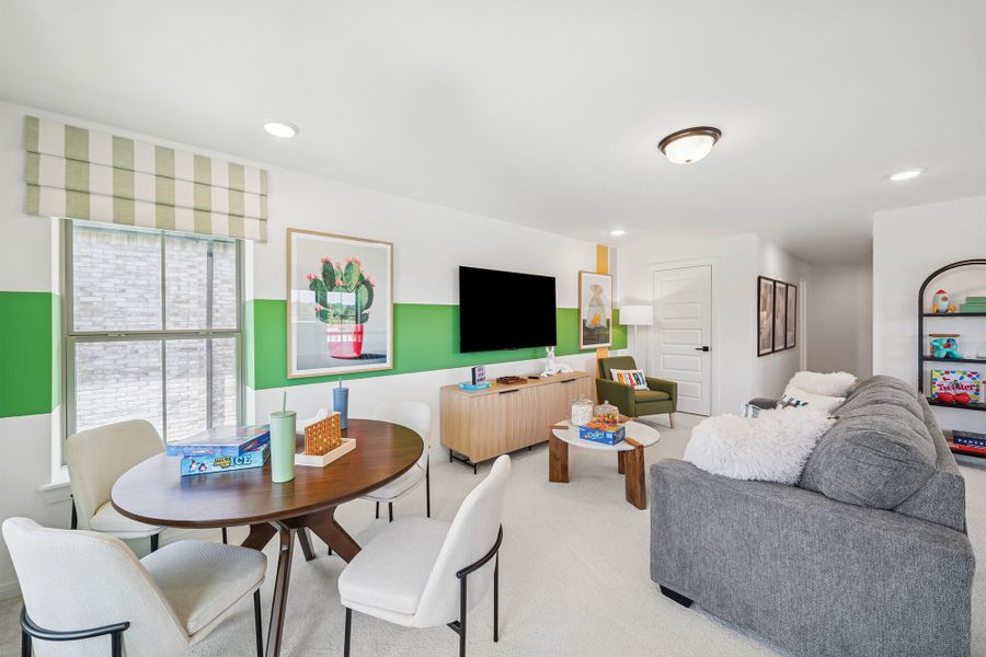 Furnished interior view inside a new home in Karis - Cottage Series, Crowley (Image 7).