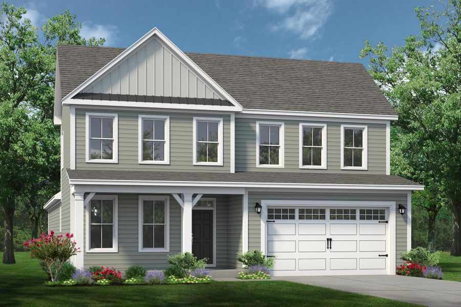 Representative exterior photo of a completed home built from the The Driftwood by Chesapeake Homes in Coastal Club of the Carolinas, Calabash, NC (Image 2). Representative exterior photo of a completed home built from the The Driftwood by Chesapeake Homes in Coastal Club of the Carolinas, Calabash, NC (Image 2).
