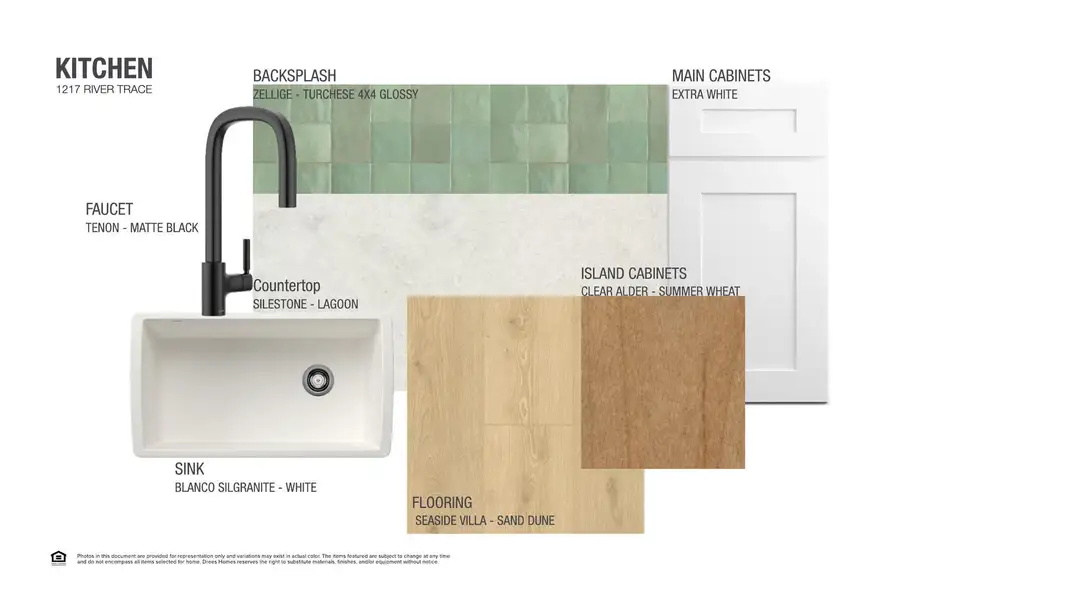 Sample of building materials used in homes in Wolf Ranch South Fork, Georgetown (Image 6).