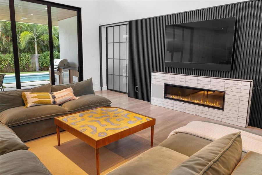 Furnished interior view inside a new home in , Sarasota (Image 53).