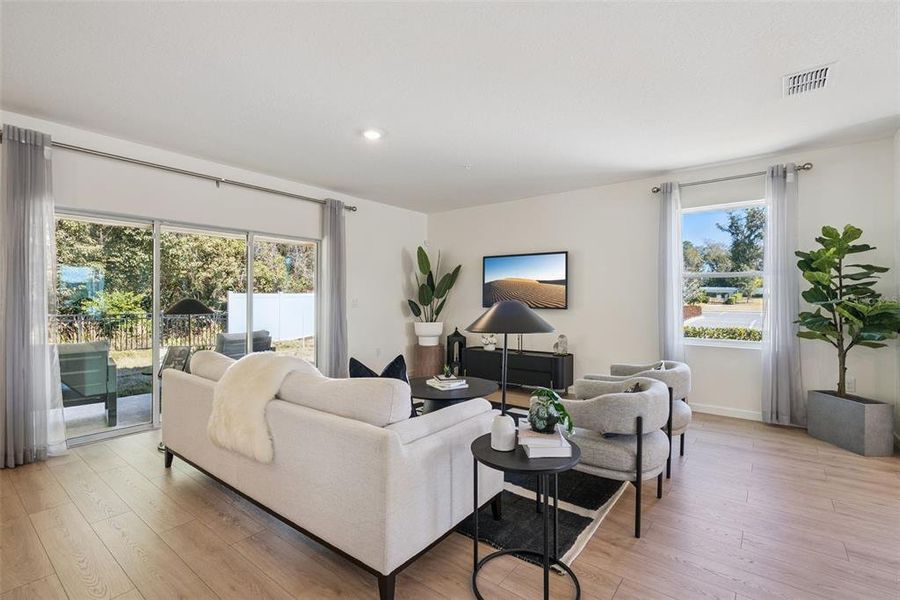Furnished interior view inside a new home in Oak Pointe, Apopka (Image 12).