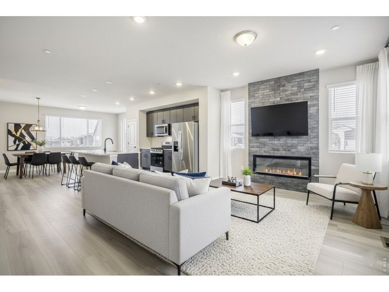 Furnished interior view inside a new home in , Fort Collins (Image 7).