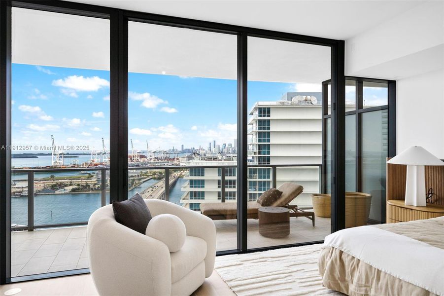 Furnished interior view inside a new home in Five Park, Miami Beach (Image 15). Furnished interior view inside a new home in Five Park, Miami Beach (Image 15).