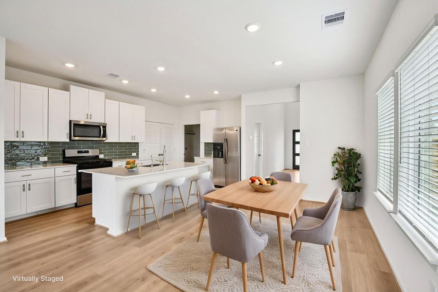 Furnished interior view inside a new home in Landing Meadows - Traditional Series, New Caney (Image 9).