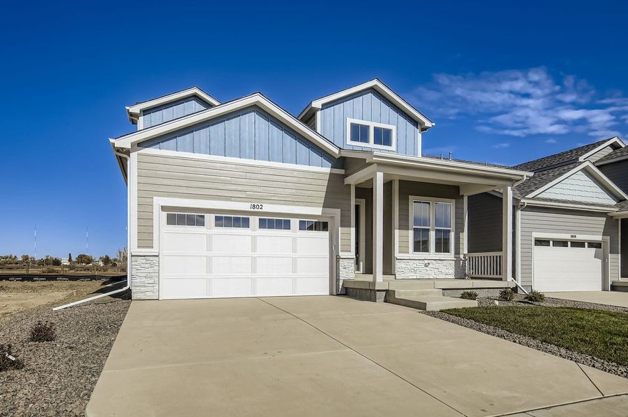 Front exterior of a new home in Country Club Reserve – Fort Collins, Fort Collins, CO, highlighting curb appeal (Image 20).