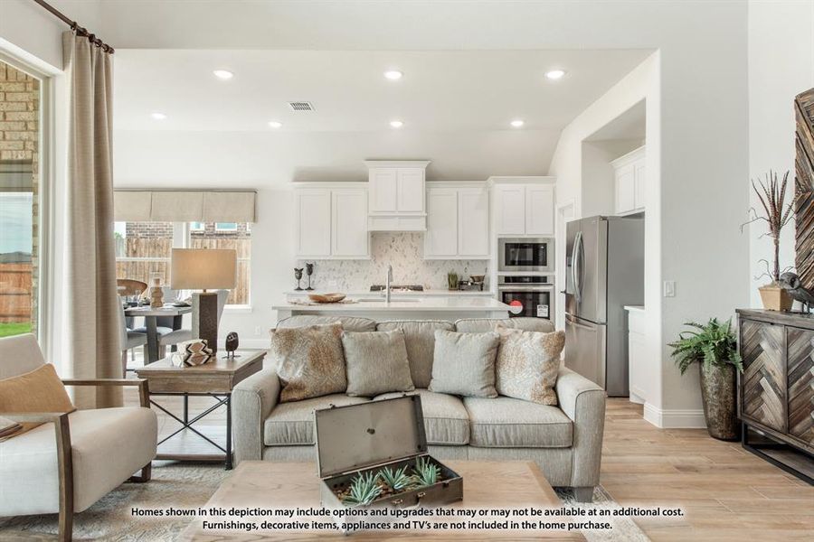 Furnished interior view inside a new home in Woodstone, Providence Village (Image 6).