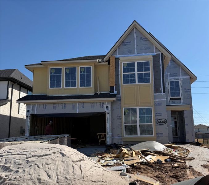 In-progress construction of a new home in Sienna Village of Anderson Springs 50', Missouri City, TX (Image 2). In-progress construction of a new home in Sienna Village of Anderson Springs 50', Missouri City, TX (Image 2).
