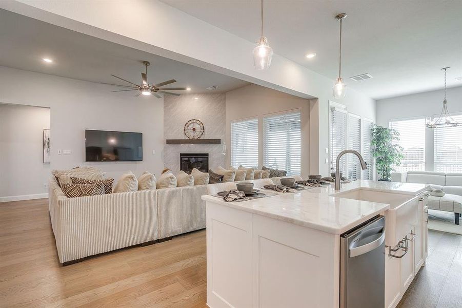 Furnished interior view inside a new home in M3 Ranch 60s, Mansfield (Image 16).