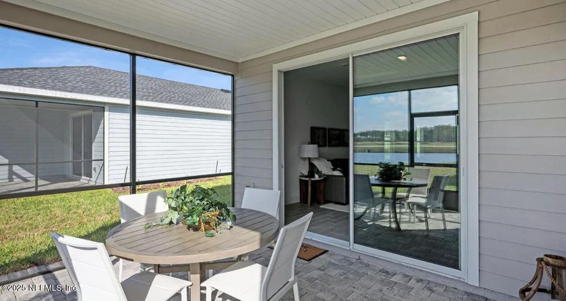 Exterior details and patio area of a home in Granary Park, Green Cove Springs (Image 2).