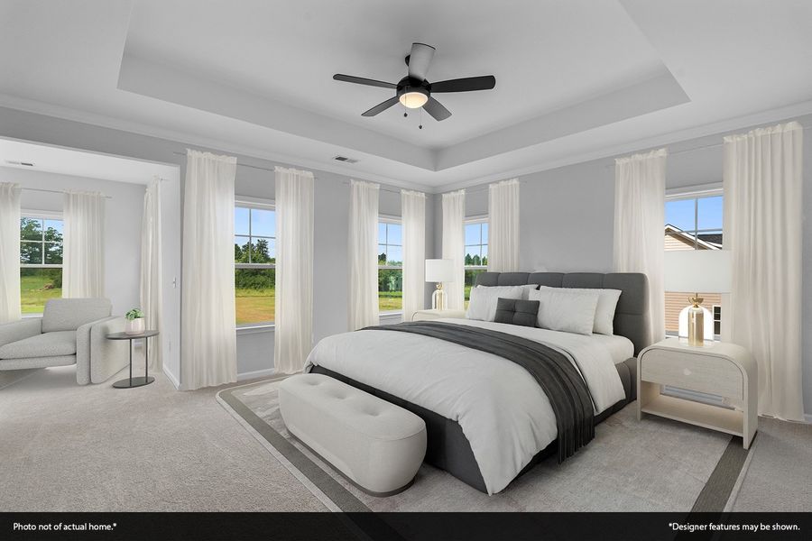 Furnished interior view inside a new home in Hanes Lake, Winston-Salem (Image 7). Furnished interior view inside a new home in Hanes Lake, Winston-Salem (Image 7).