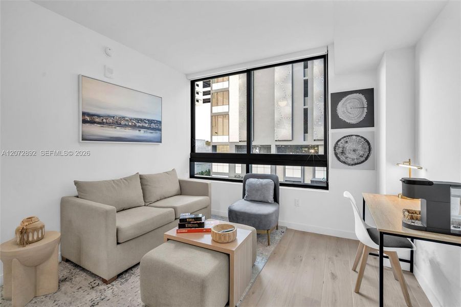 Furnished interior view inside a new home in , Miami (Image 19).