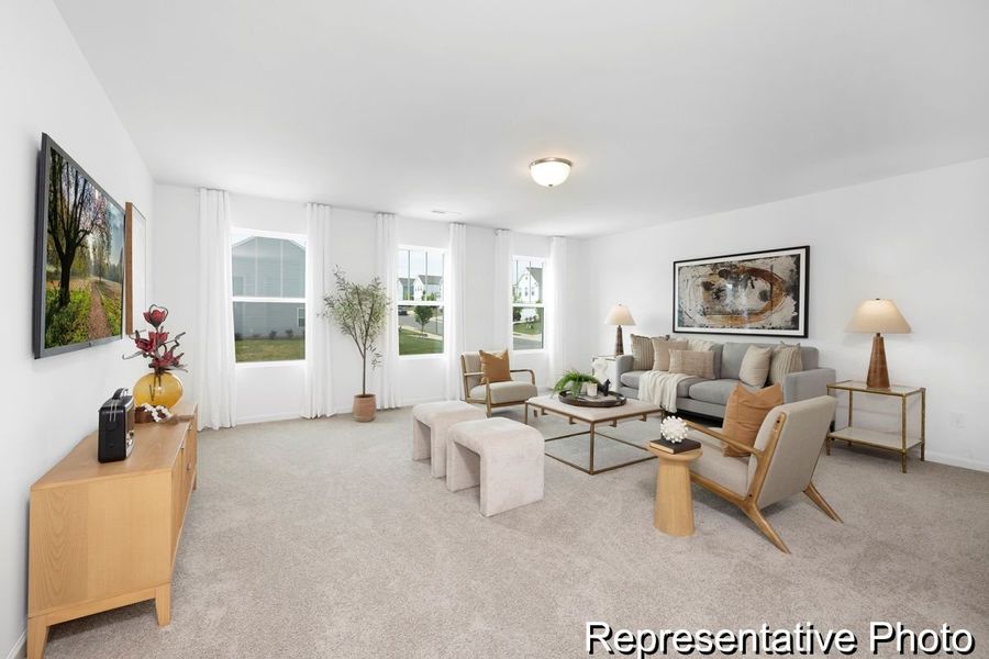 Furnished interior view inside a new home in Wheatfield Estates, Statesville (Image 26).