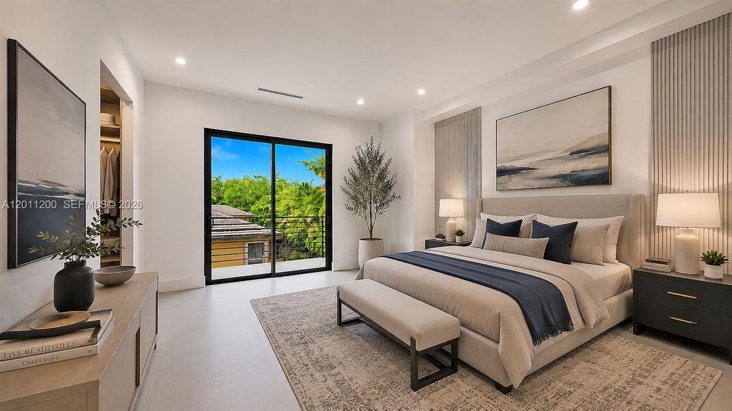 Furnished interior view inside a new home in , Miami Lakes (Image 12).