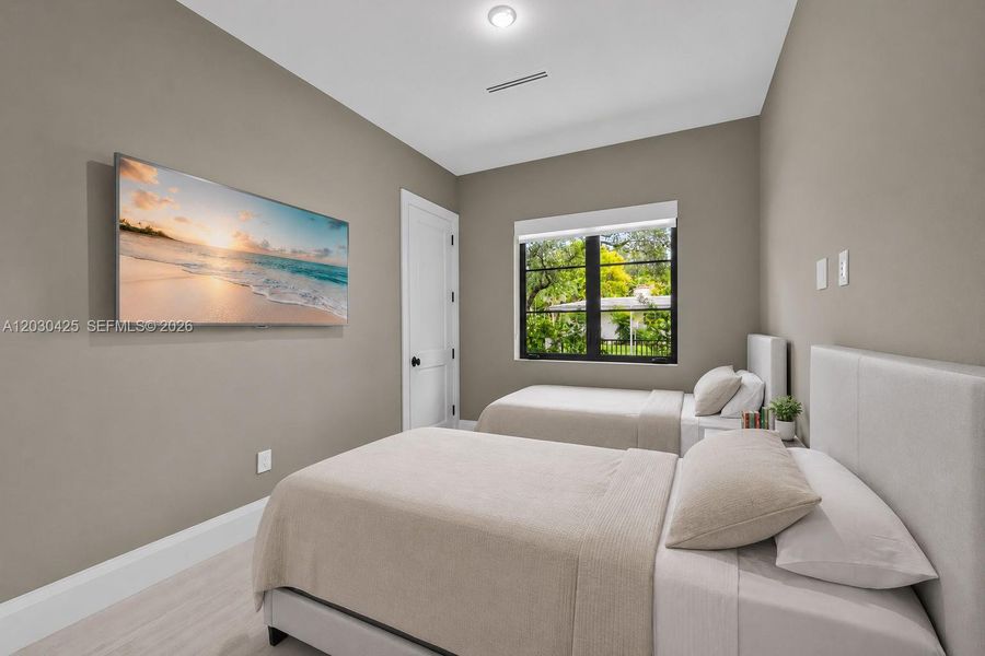 Furnished interior view inside a new home in , Coral Gables (Image 16). Furnished interior view inside a new home in , Coral Gables (Image 16).