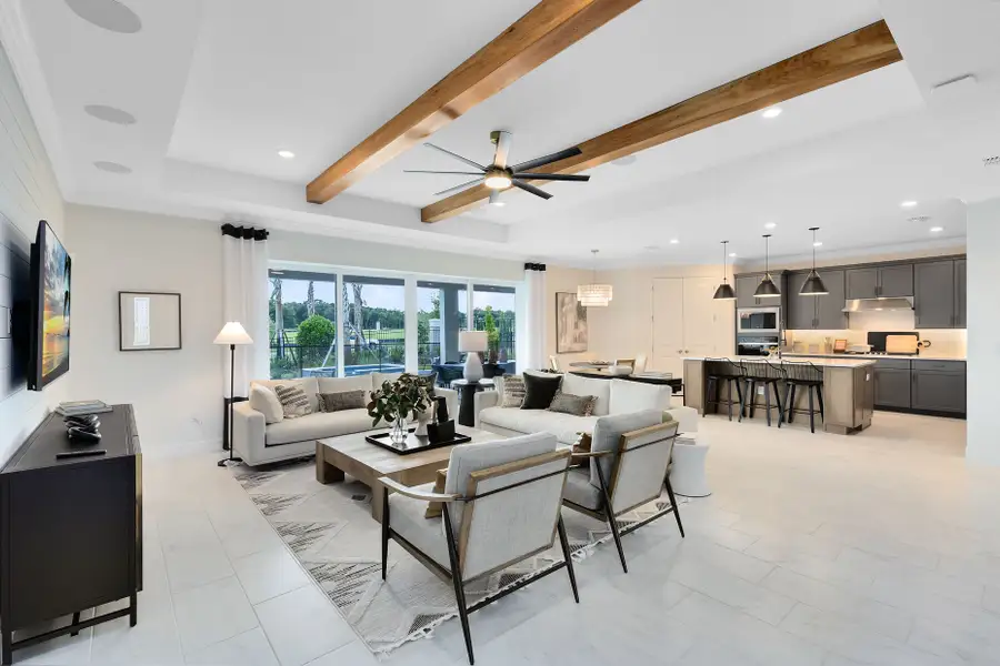 Furnished interior view inside a new home in Foothills Preserve, Mount Dora (Image 4). Furnished interior view inside a new home in Foothills Preserve, Mount Dora (Image 4).