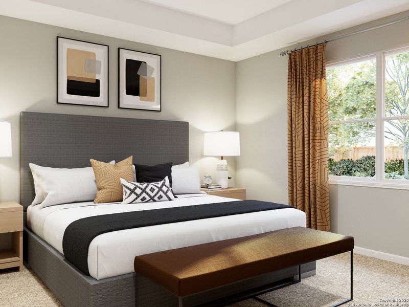 Furnished interior view inside a new home in Cinco Lakes, San Antonio (Image 22). Furnished interior view inside a new home in Cinco Lakes, San Antonio (Image 22).