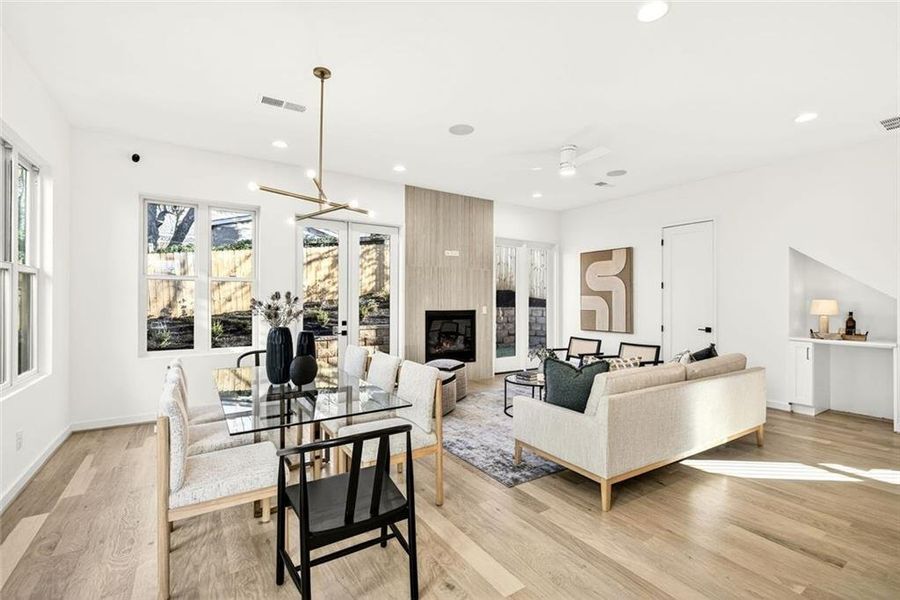 Furnished interior view inside a new home in , Atlanta (Image 41).