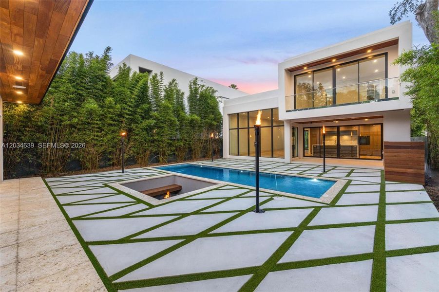 Exterior details and patio area of a home in , Miami (Image 34). Exterior details and patio area of a home in , Miami (Image 34).