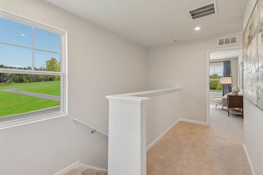 Representative unfurnished interior of a home built from the The Rutledge by Stanley Martin Homes in Essence at Trinity Townhomes, Columbia (Image 21).