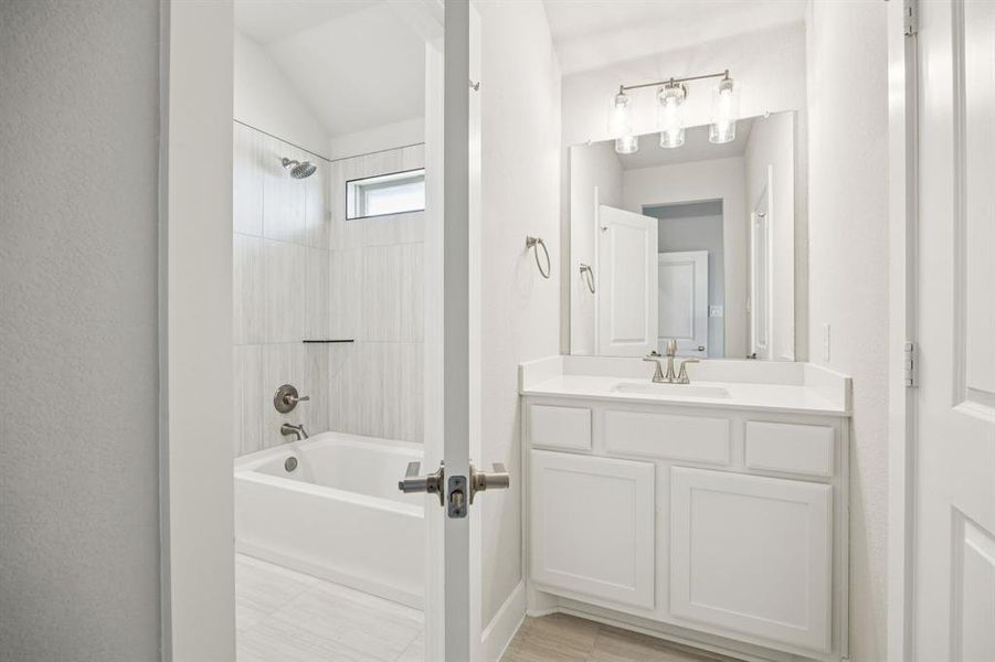 Furnished interior view inside a new home in Painted Tree Lakeside, McKinney (Image 14). Furnished interior view inside a new home in Painted Tree Lakeside, McKinney (Image 14).