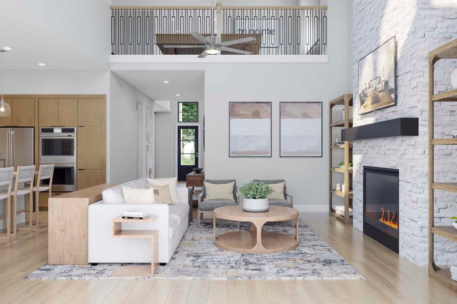 Representative furnished interior of a home built from the Balfour by Tri Pointe Homes in Trillium, Richmond (Image 9).