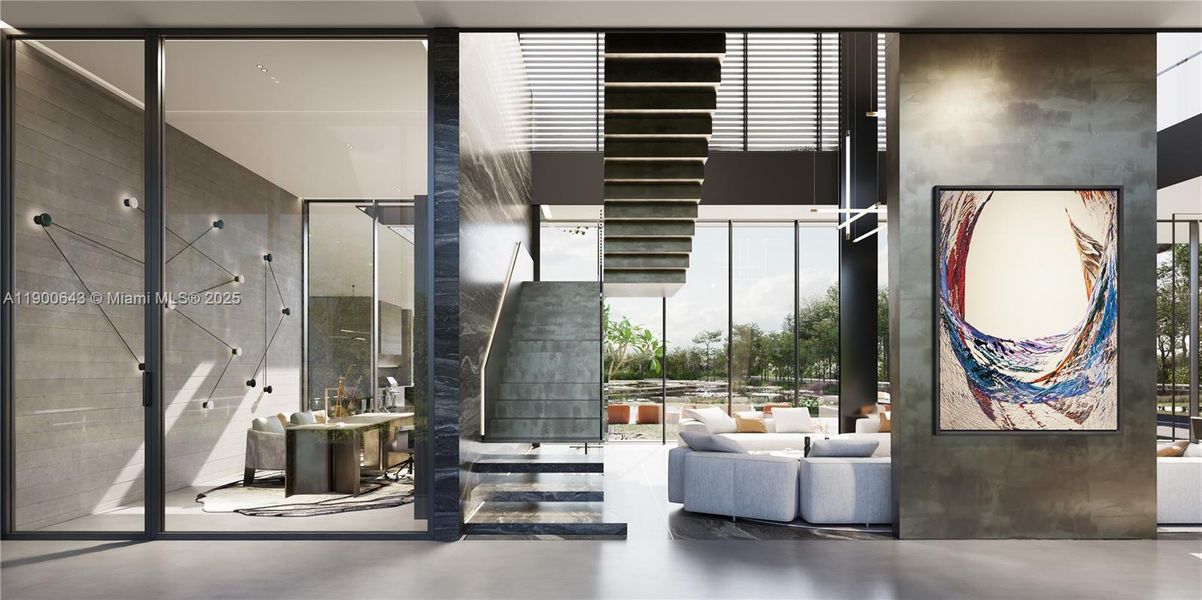 Furnished interior view inside a new home in , Davie (Image 41).