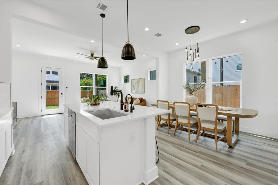 Furnished interior view inside a new home in , Houston (Image 14). Furnished interior view inside a new home in , Houston (Image 14).