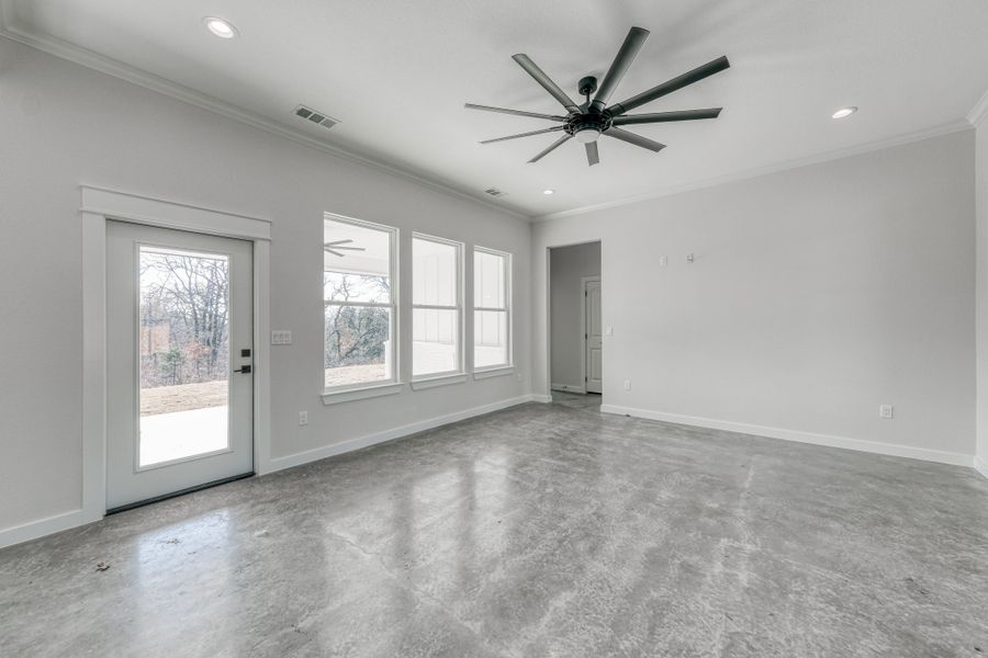 Representative unfurnished interior of a home built from the Loretta by Zeal Home Builders in Horizon Meadow Estates, Paradise (Image 96). Representative unfurnished interior of a home built from the Loretta by Zeal Home Builders in Horizon Meadow Estates, Paradise (Image 96).