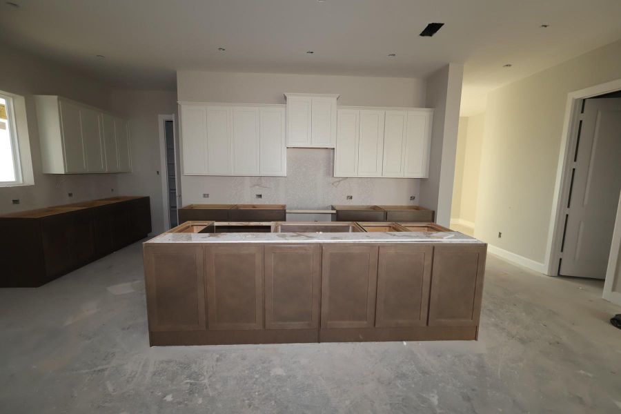 In-progress construction of a new home in Pomona - Grove Row Collection, Manvel, TX (Image 4).