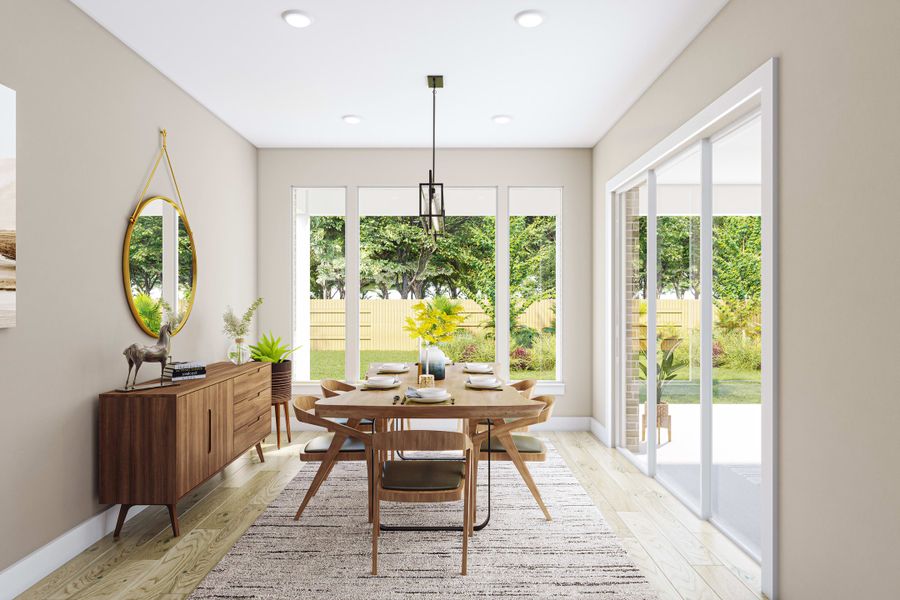 Furnished interior view inside a new home in Dunham Pointe, Cypress (Image 17).