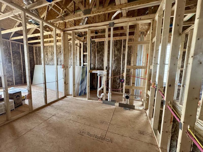 Laundry Room Construction Progress