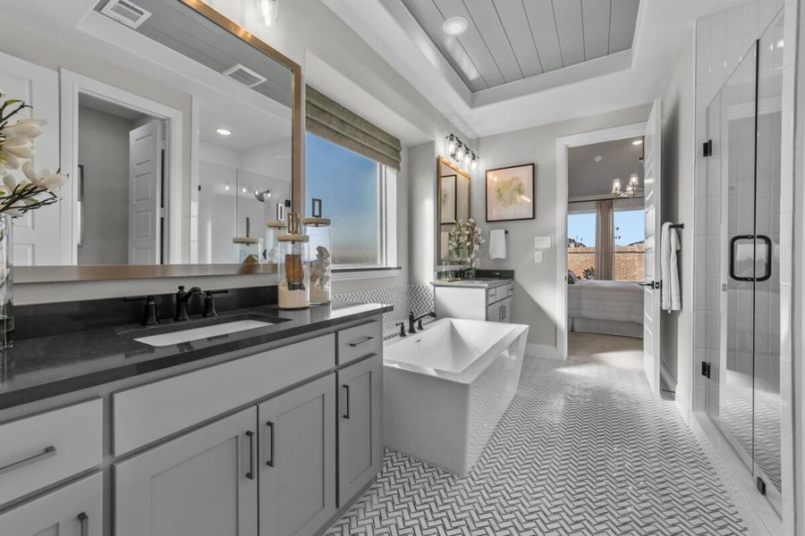 Representative furnished interior of a home built from the Harrington by Landon Homes in Lexington Frisco, Frisco (Image 6).