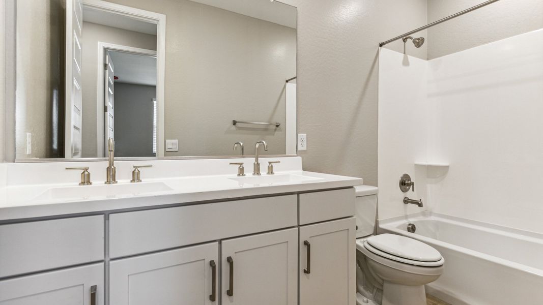 Furnished interior view inside a new home in Talinn Towns at Desert Ridge, Phoenix (Image 11).