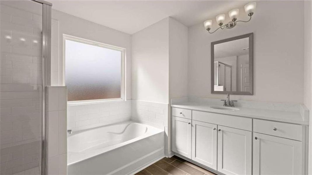 Furnished interior view inside a new home in Water Oak Estates, Lawrenceville (Image 7).