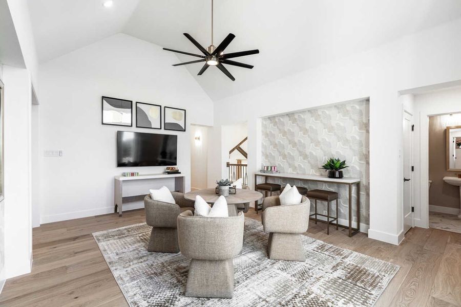 Representative Game Room - some options shown