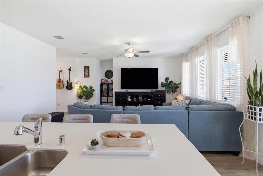 Furnished interior view inside a new home in Kings Ridge, Denton (Image 13). Furnished interior view inside a new home in Kings Ridge, Denton (Image 13).