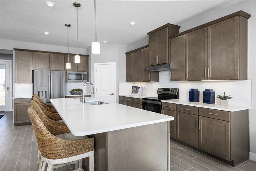 Representative furnished interior of a home built from the Laguna by Ryan Homes in Cedar Landings, Leesburg (Image 2).