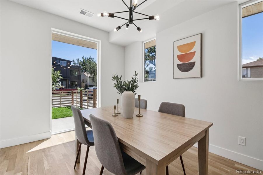 Furnished interior view inside a new home in , Denver (Image 12).