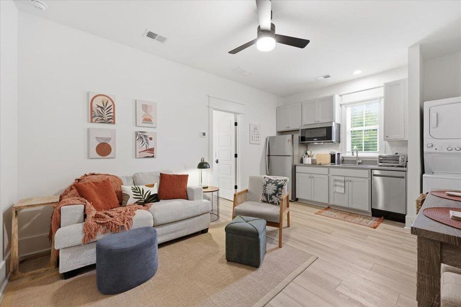 Furnished interior view inside a new home in , Charleston (Image 35).