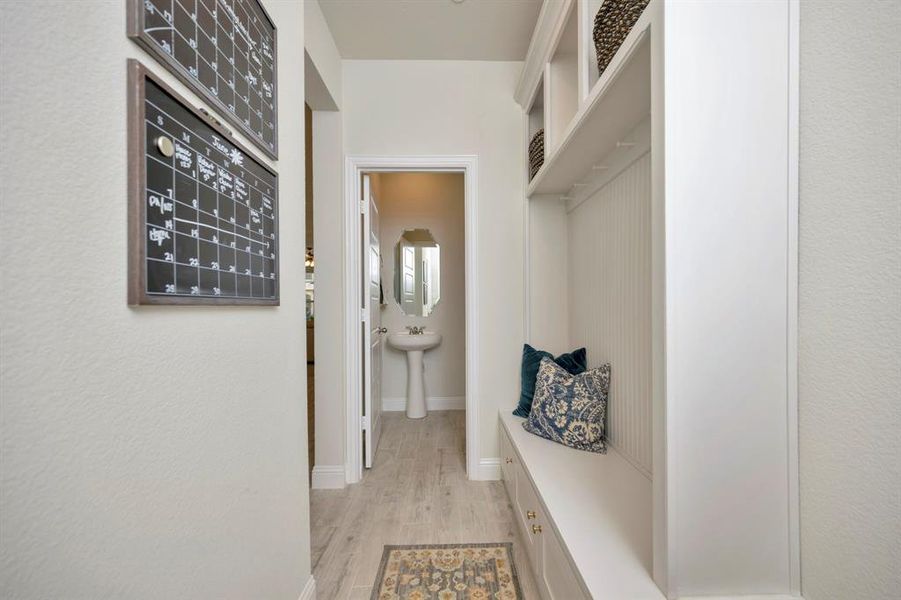 Another view from your back door to your mudroom and half bath.