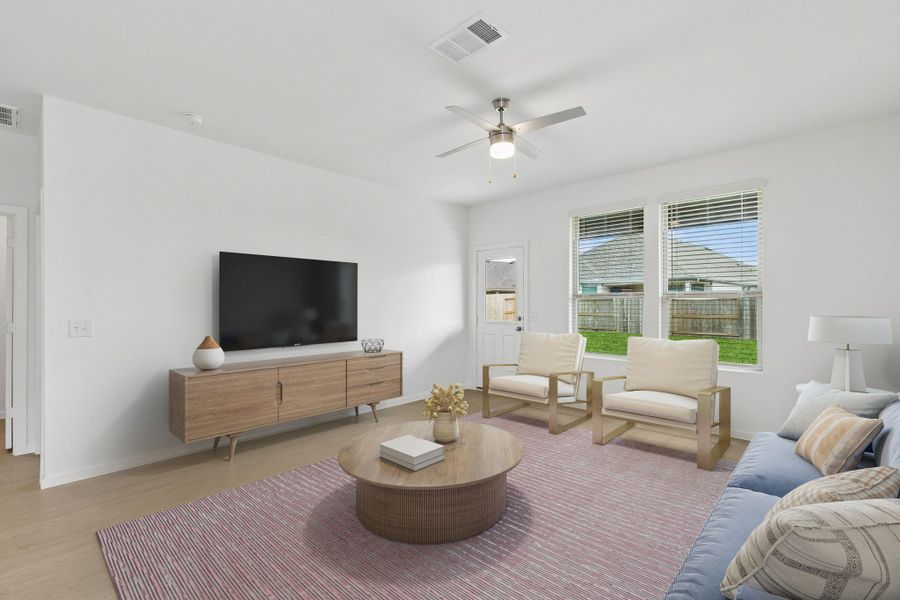 Furnished interior view inside a new home in Mavera, Conroe (Image 15).